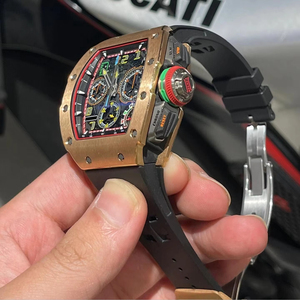 Luxury Men's Rose Gold Chronograph Skeleton Automatic <b>Watch</b> with Sapphire Crystal High-Quality Sports Mechanical Wristwatch - Product Image 4