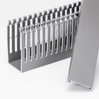 Goulotte de câblage en PVC 80*40 à dents fines, goulotte à fentes pour câbles et fils, gestion des câbles en PVC et accessoires