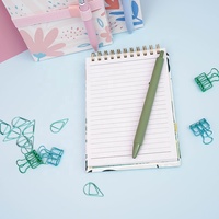 Cahiers prêts à l'emploi avec couverture en impression couleur de fleurs et de plantes, repositionnable et avec lamination douce au toucher, libretas, cahier