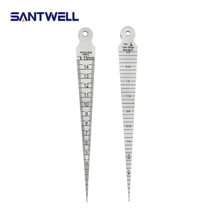 Factory Direct OEM/ODM SANTWELL Brand Taper Gauge 1-15mm Stainless Steel Wedge Ruler for Industrial <b>Gap</b> Inner Diameter Measuring - Product Image 1