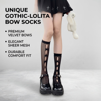 Chaussettes en résille blanches fines et respirantes pour femmes, style JK japonais, avec nœud mignon en dentelle, pour Lolita