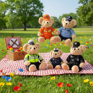 Oreiller en peluche populaire <span class=keywords><strong>et</strong></span> professionnel, super doux, en forme d'ours en peluche lavé, avec capuche, pour lit - Product Image 1