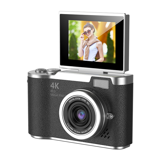 DLC Retro Ccd Digital Camera Ultra-high-definition Flip-cover 4K Ultra-clear Image, Portable for Students and Campus Travel