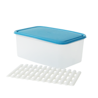 Conteneur de stockage alimentaire Frigochef 4,50 L rectangulaire avec grille, organisateur de réfrigérateur, contenants pour la préparation des aliments