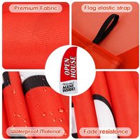 Drapeau publicitaire extérieur de haute qualité en aluminium personnalisé, imprimé en sublimation couleur sur polyester, pour publicité routière