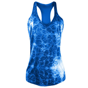 Top de playa sin mangas para mujer Halter Tohalter <span class=keywords><strong>Topp</strong></span> Halter chaleco Europa y América camiseta sin mangas mujeres pesca Tye Dye camisetas - Product Image 2