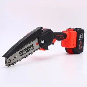 Factory Direct Sales Cordless Folding Handle Wood Cutting Electric Power Chain Saw