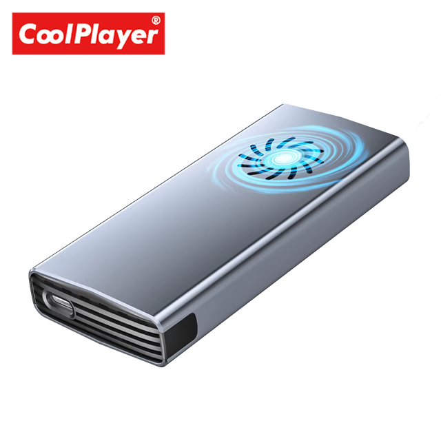 Wholesale NVME M.2 SSD Aluminum Enclosure Turbo Silent Fan M2 Tool-Free Mobile Hard Drive Case
