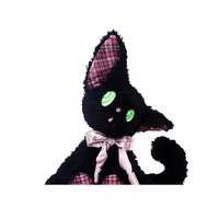 Peluche chaton mignon, coussin de sommeil, poupée avec rembourrage en polyester et coton PP, cadeau d'anniversaire