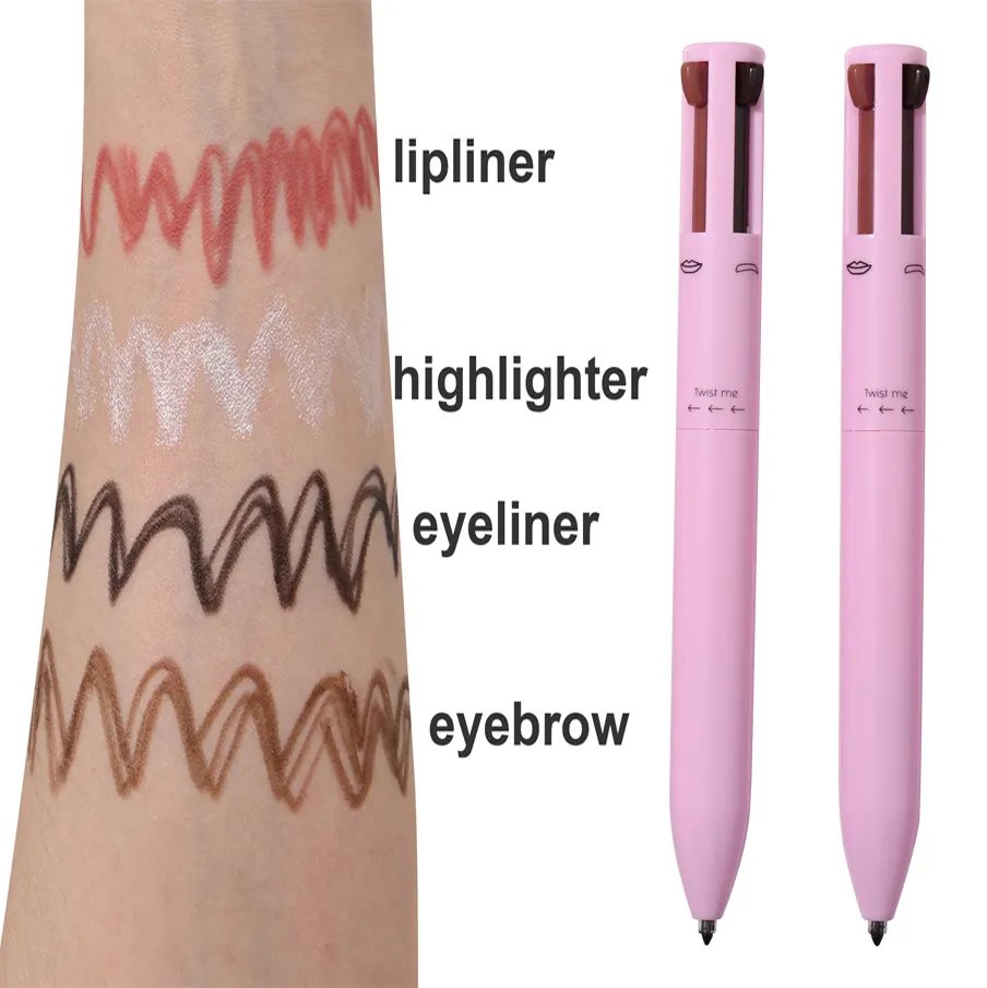 Oem ODM trang điểm Highlighter lông mày bút chì không có logo Vegan tàn ác miễn phí Highlighter Bút kẻ mắt bút cho khuôn mặt trang điểm