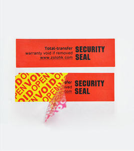ZOLO Custom Print Security Seal Sticker Tamper Proof Sticker Security Label for Warranty Seal and Brand Protection - Product Image 1