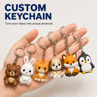 Llavero 3D Colorido Personalizado OEM/ODM, Forma Personalizada, Goma Suave Ecológica, Regalo Promocional para Niños, para Bolsas y Mochilas