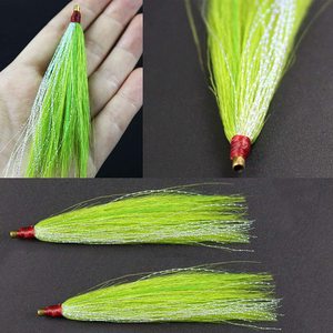 Señuelos de pesca Bucktail Teasers Fluke Rig Teaser Señuelos Aparejos de pesca de agua salada Gear Verde/Rosa/Beige Colores <span class=keywords><strong>B10</strong></span> - Product Image 5