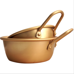 ชามซุปอะลูมิเนียมสีเหลืองทองน้ำหนักเบา ภาชนะเตรียมอาหาร - Product Image 1