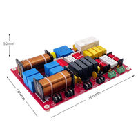 Crossover audio 700W 2 aigus 2 médiums 2 graves 6 voies Répartiteur de fréquence réglable pour haut-parleurs Hifi 6505
