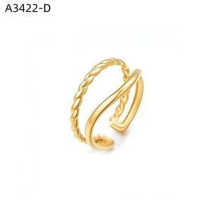 เอมี่ เอมี่แฟชั่นริง A3422 925 ชุบเงินดีไซน์ทันสมัยสำหรับผู้หญิงสวมใส่ทุกวันของขวัญเครื่องประดับ - Product Image 3