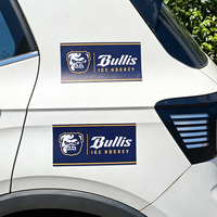 Aimant de pare-chocs de voiture découpé sur mesure amovible pour la publicité extérieure, autocollants magnétiques pour véhicules résistants aux UV et imperméables