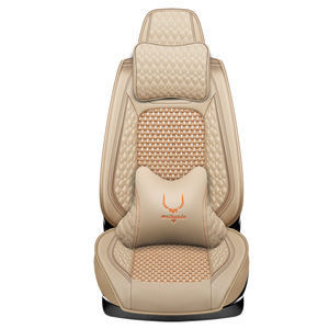 Fundas de asiento de coche de piel sintética con diamantes de cristal, conjunto completo de fundas personalizadas para coche, para Kia <span class=keywords><strong>Rio</strong></span>, Universal, de lujo - Product Image 1