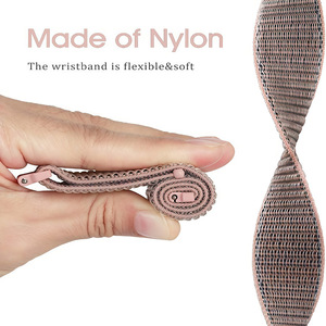 Correa de <span class=keywords><strong>Reloj</strong></span> Deportiva Universal de Nailon de 20 mm y 22 mm para Samsung Galaxy Watch 41 44 46 47 mm, Garmin, Huawei, <span class=keywords><strong>Xiaomi</strong></span>, <span class=keywords><strong>Fitbit</strong></span> - Product Image 4