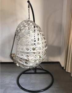 Tốt nhất bán Patio mây wicker ghế duy nhất treo trứng đu ghế với kim loại đứng Giọt Nước Mắt đu ghế - Product Image 5