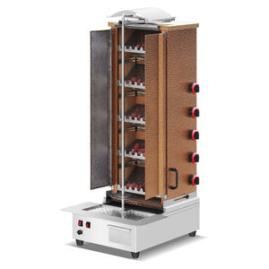 CosBao Commercial 5 brûleurs Doner Kebab Shawarma <span class=keywords><strong>poulet</strong></span> rôtissoire Machine 14W moteur GPL gaz 220V haute capacité 10000 pcs/m utilisé - Product Image 1