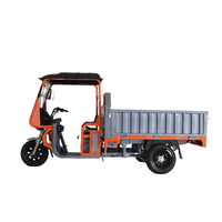 Tricycle électrique de fret 1500W pour adultes, moto électrique à trois roues avec auvent