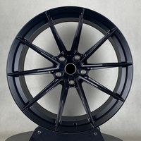 Rueda Monobloque Forjada Personalizada 20*10.5/21*11/5*132/CB66.6 Negro Brillante T6061 para BMW M5 G99 Touring 2024