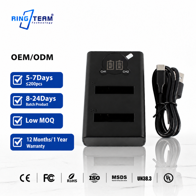 Smart Protection Dual Slot Type-C Port Plastic PC LED Indicator for IXUS/ELPH/SX/SD/S/D Series Camera Battery NB-6L Li-ion