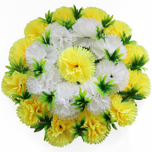 <span class=keywords><strong>Flores</strong></span> <span class=keywords><strong>de</strong></span> pascua artificiales <span class=keywords><strong>de</strong></span> seda, coronas funerarias redondas, para arreglos <span class=keywords><strong>de</strong></span> fiesta - Product Image 4