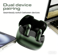 Écouteurs intra-auriculaires Z40PRO V2.0 TWS ANC+ENC avec étanchéité IPX4, chargement Type-C, chipset JL, indicateur LED, LDAC, application