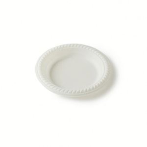 Assiette jetable ronde à 4 compartiments en amidon de maïs biodégradable - Product Image 1