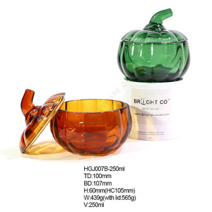Barattolo <span class=keywords><strong>in</strong></span> <span class=keywords><strong>Vetro</strong></span> Rotondo a Forma di Zucca <span class=keywords><strong>per</strong></span> <span class=keywords><strong>Candele</strong></span>, Contenitore Vuoto di Lusso <span class=keywords><strong>per</strong></span> Realizzazione <span class=keywords><strong>Candele</strong></span>, <span class=keywords><strong>Barattoli</strong></span> Natalizi con Coperchio e Confezione - Product Image 6