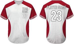 Tontons Usine Personnalisé Votre Nom Numéro Logo Transfert De Chaleur Imprimé Respirant Plus La Taille Adulte Sublimé Bouton Baseball Maillots - Product Image 2