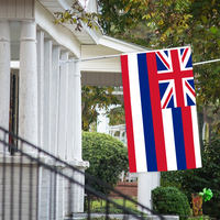 Vente en gros 3x5ft drapeaux Hawaii 68D/100D Polyester personnaliser toutes les nations expédition rapide fournisseur fiable livraison rapide