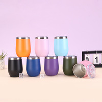 Bouteille d'eau portable de 12 oz avec revêtement anti-éclaboussures, à double paroi pour la rétention de la chaleur et du froid, idéale pour la salle de sport, la randonnée et le camping en extérieur