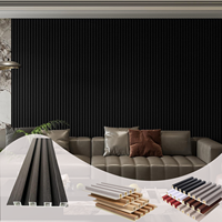 Panneau mural WPC en film PVC à grain de marbre de style traditionnel, écologique, imperméable, ignifuge, décoratif pour l'intérieur