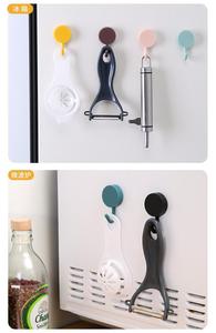 Small Plastic <strong>Wall</strong> <strong>Hooks</strong> Adhesive Heavy Duty Kitchen Bathroom Cute Idea Single Pack Tape-free Punching <strong>Hook</strong> Pot Shoes Bag - Product Image 4