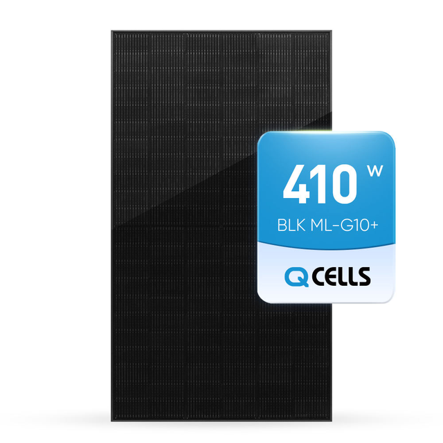 Qcells 410w 415w Full Black Solar Panels Photovoltaic Panel 132 Half Cell Mono PV Solar Panels