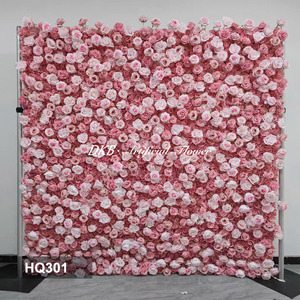 ฉากหลัง3d ดอกไม้5D สั่งทำได้คุณภาพสูงผนังดอกไม้ขนาด8x8ฟุตฉากหลังดอกไม้ติดผนังงานแต่งงาน - Product Image 3