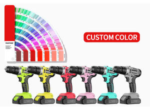 Juego de minitaladro inalámbrico OEM <span class=keywords><strong>con</strong></span> batería de 1,5 Ah, destornilladores potentes <span class=keywords><strong>con</strong></span> <span class=keywords><strong>luz</strong></span> LED, taladro de impacto inalámbrico personalizado de fábrica - Product Image 4