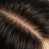 Perruque casher haut de gamme à base de soie injectée avec mèches racines, Sheitel ondulé en cheveux européens pour mariage