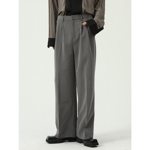 Pantalones de vestir cómodos y geniales para hombre, pantalones de vestir informales holgados de pierna recta de verano para hombre, pantalones de traje informales de pierna ancha para hombre - Product Image 1