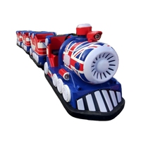 Choo Choo Kids Train Ride Electric Populaire Parc D'attractions Trackless Train Terrains De Jeux Batterie 13 Sièges 8 Heures Monorail 10 Km/h