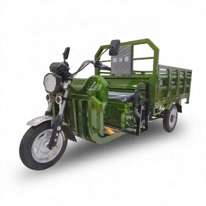 Business Use Blue Three-Wheeler 200Cc Engine Tricycles For The Passenger Adult