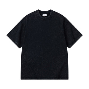 T-shirts surdimensionnés pour hommes MT2530 de haute qualité, impression personnalisée, logo brodé, poids lourd 300 GSM, 100% coton - Product Image 5