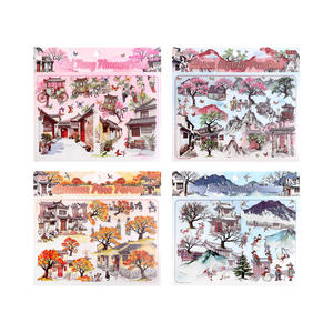 3 Adesivi per Confezione Serie Cortile con <span class=keywords><strong>Nuvole</strong></span> e Ombre, Adesivi 3D Paesaggistici, Adesivi Pop-Up Fai-da-Te per Bambini - Product Image 5