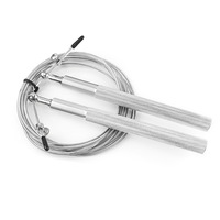 Corde à sauter de 3 m avec manche en aluminium et câble en acier (diamètre de la corde 2,5 mm) pour usage domestique - Durable et de haute qualité