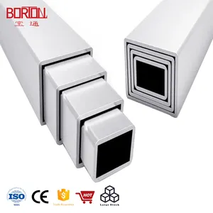 3/4 60x60 120x120 6061 personnalisé creux 200 R10 rayon rond extrudé carré Rectangle Tube en aluminium