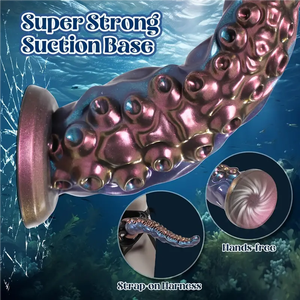 12.8 pollici Dildo anale realistico con forte ventosa tentacolo Dildo giocattoli sessuali enorme mostro <span class=keywords><strong>Silicone</strong></span> Dildo spina anale per le signore - Product Image 6