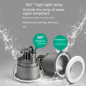 Moderna Lámpara de Techo LED Empotrada Cuadrada/Redonda para Interiores, de Aluminio, Doble Antideslumbrante, con Accesorios - Product Image 3